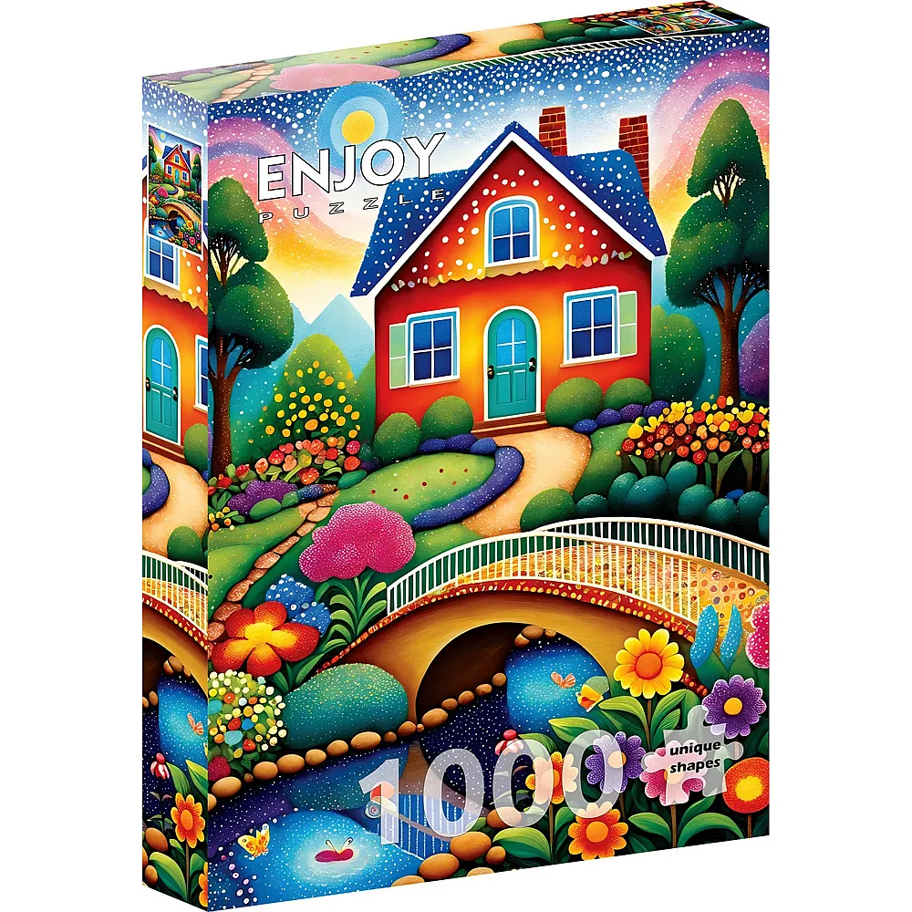 Enjoy Puzzle Haus der Farben - 1000 Teile