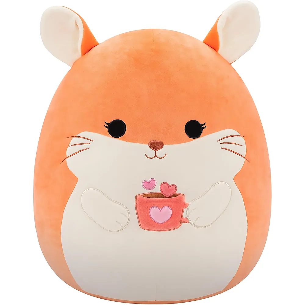 Squishmallows Pl�sch Erica das Chinchilla mit Herztasse - 40 cm