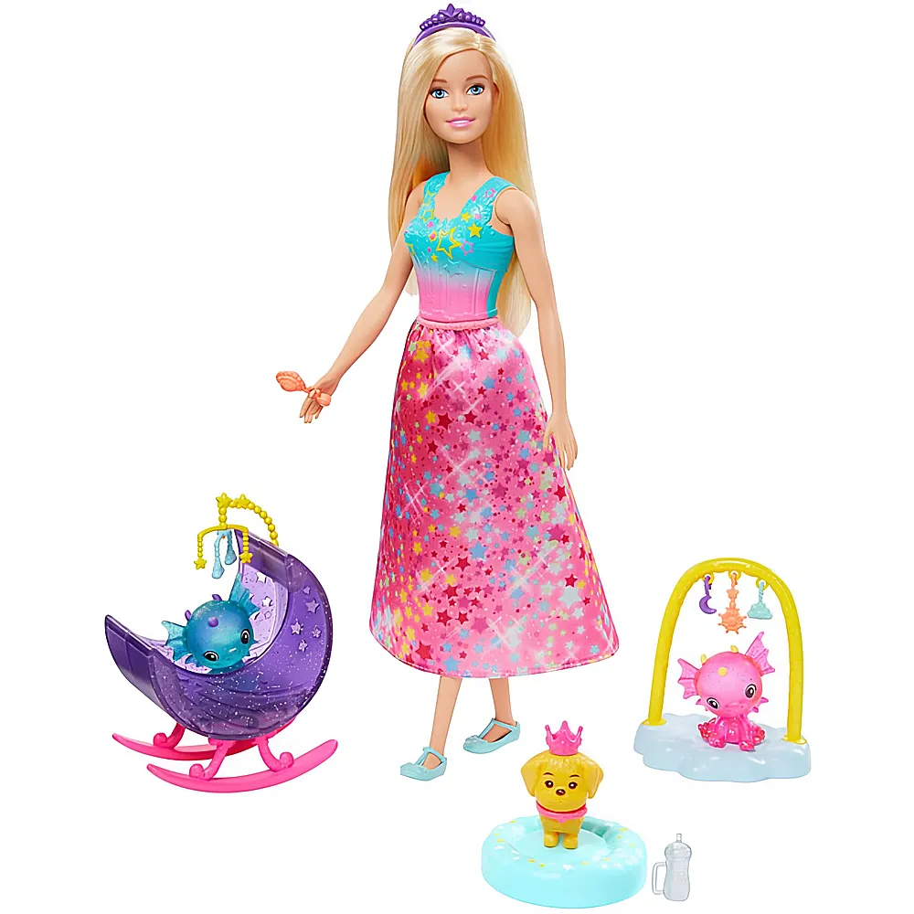 Barbie Dreamtopia Nurturing Story Princess Honey & Baby Dragons