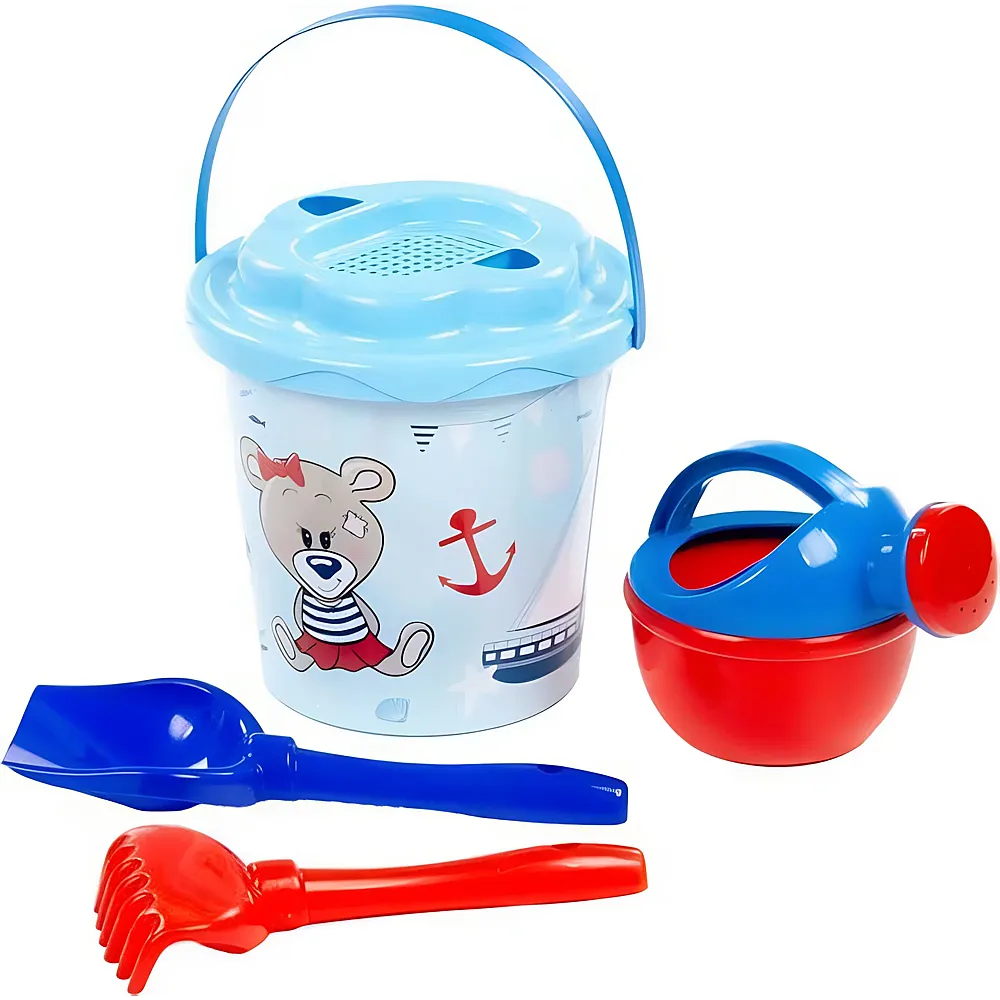 Cavallino Toys Eimerset Blau - 5 Teile - Sandkasten