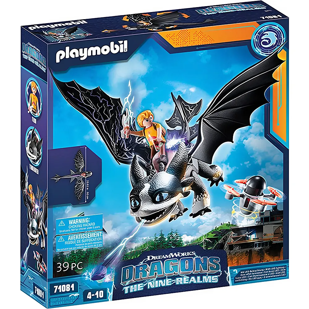 PLAYMOBIL Dragons The Nine Realms - Thunder & Tom 71081