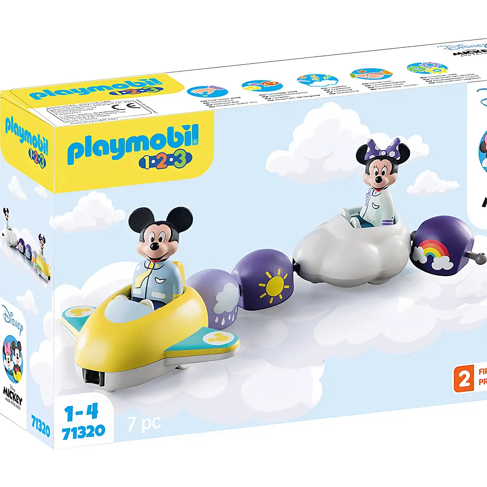 PLAYMOBIL 1.2.3 Mickey Mouse Mickys & Minnies Wolkenflug 71320