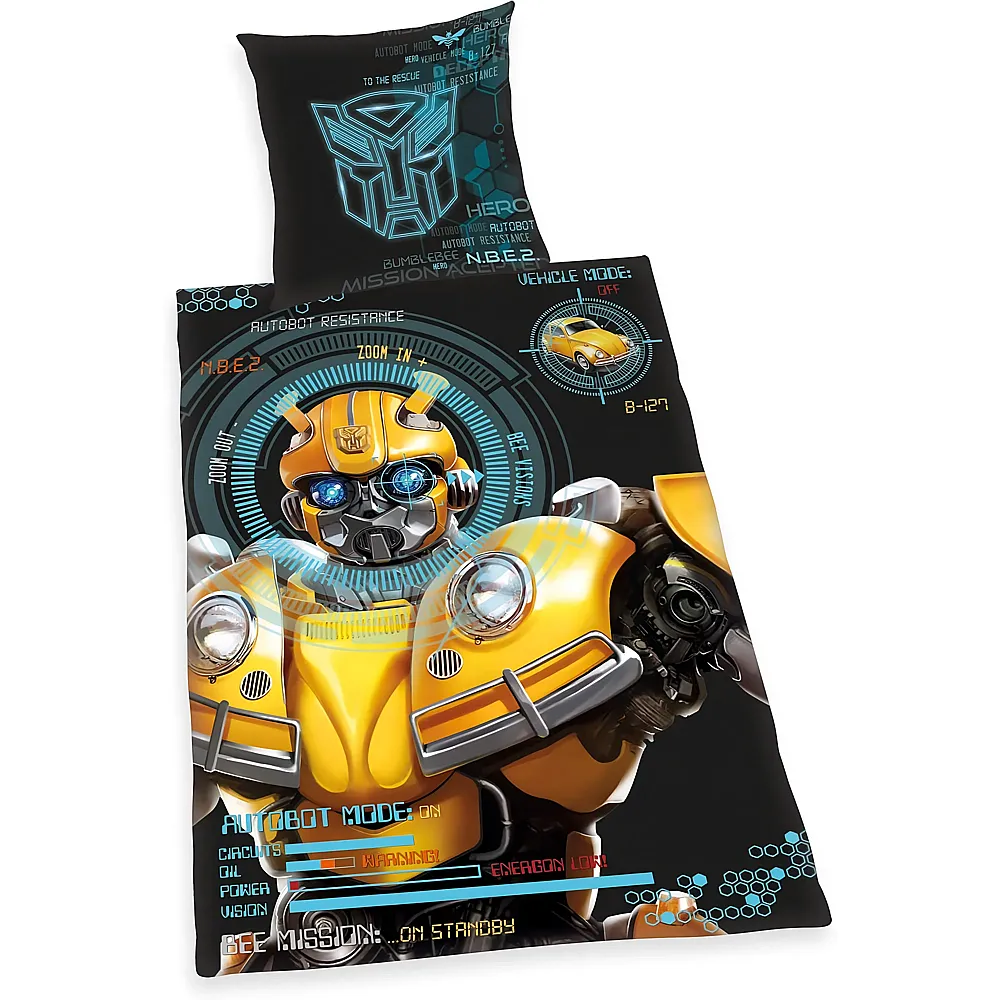 Herding Bettw�sche-Set Transformers Bumblebee - 135 x 200 cm
