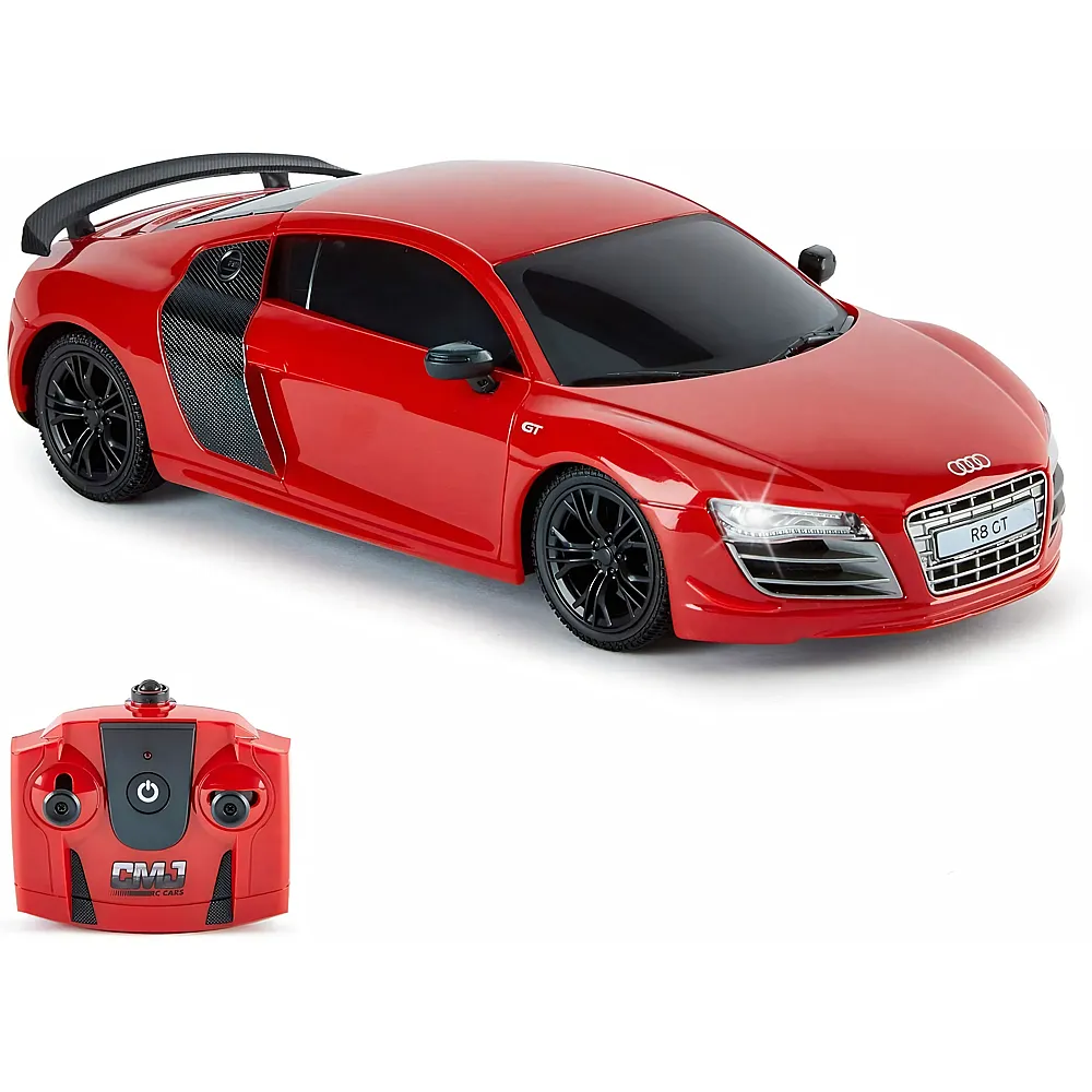 CMJ RC 1:24 Audi R8 GT mit Licht Rot