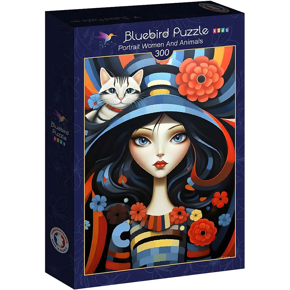 Bluebird Puzzle Kids Portrait Women And Animals - 300 Teile