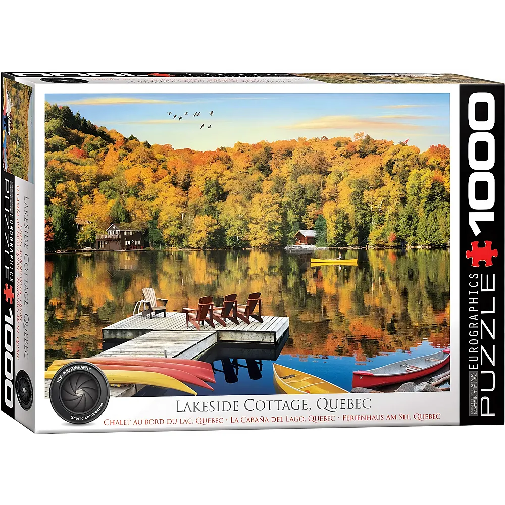 Eurographics Puzzle Lakeside Cottage Quebec - 1000 Teile