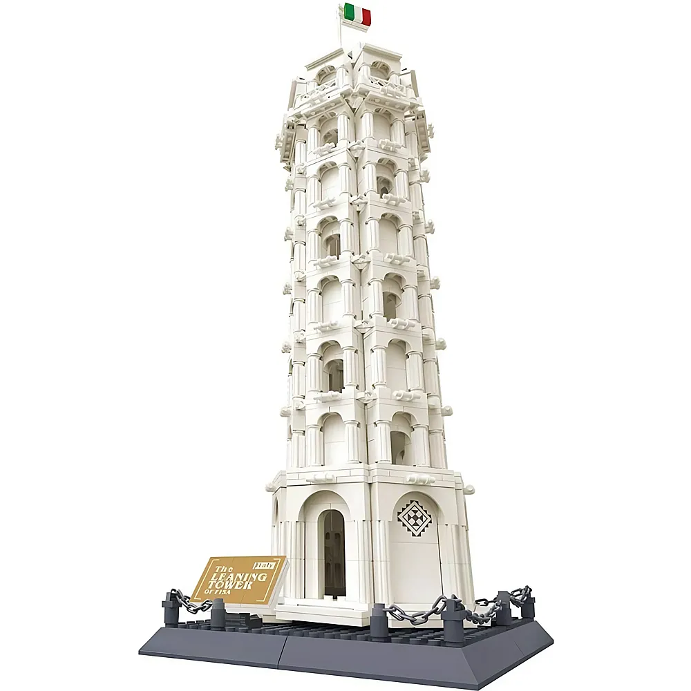meinspielzeug - Wange Turm von Pisa, Italien 5214 | Klemmbausteine Architektur