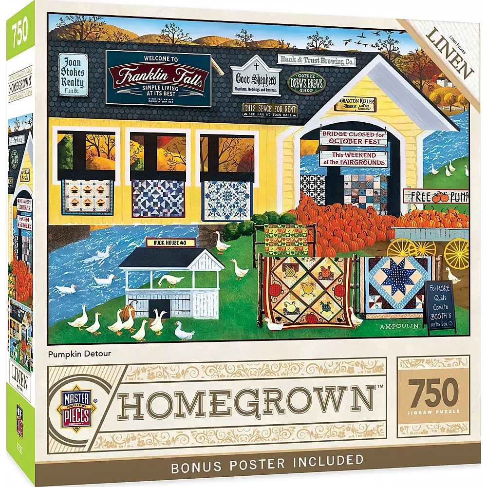 Master Pieces Puzzle Homegrown Auf Umwegen zum K�rbis 750Teile