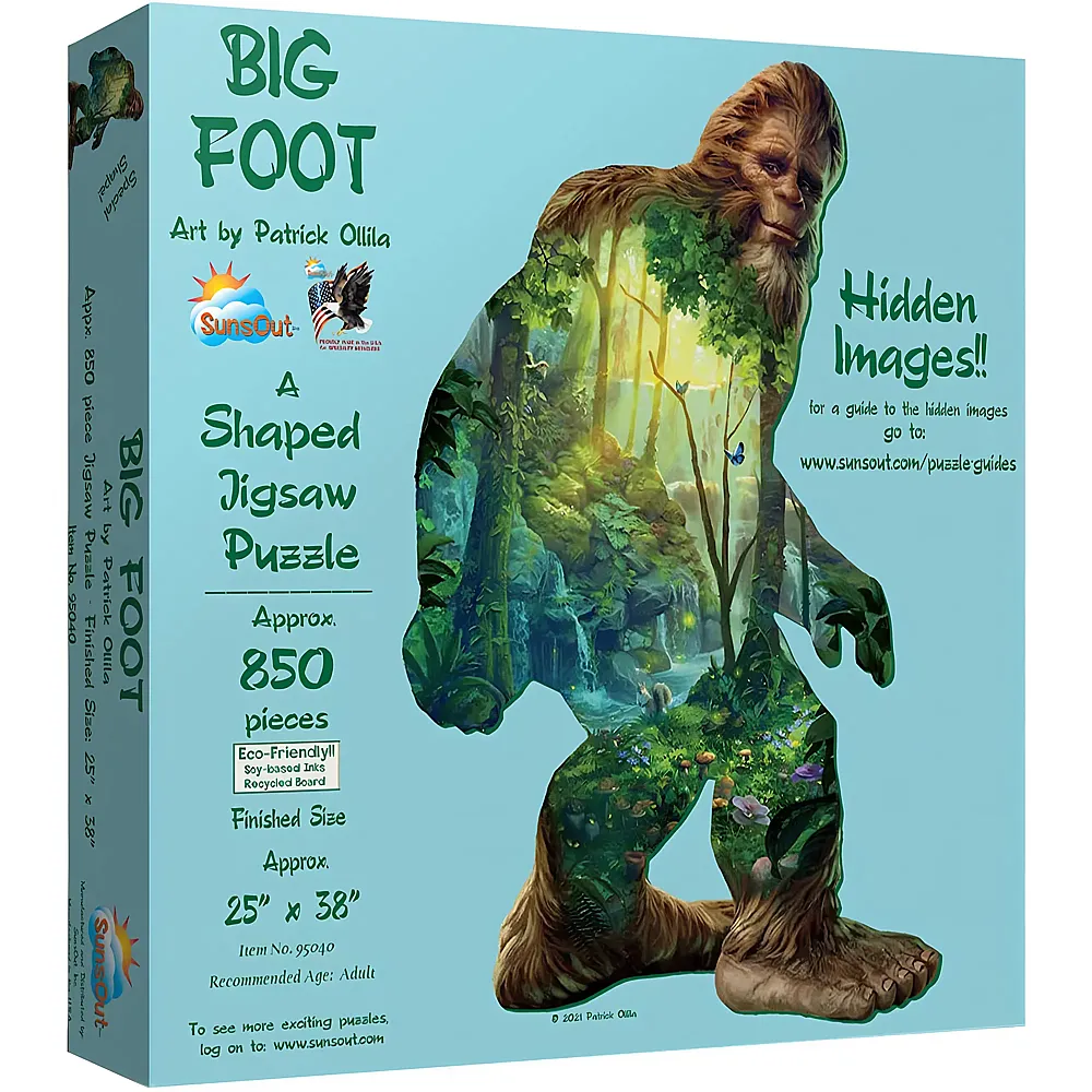 SunsOut Puzzle Patrick Olilla Big Foot - 850 Teile