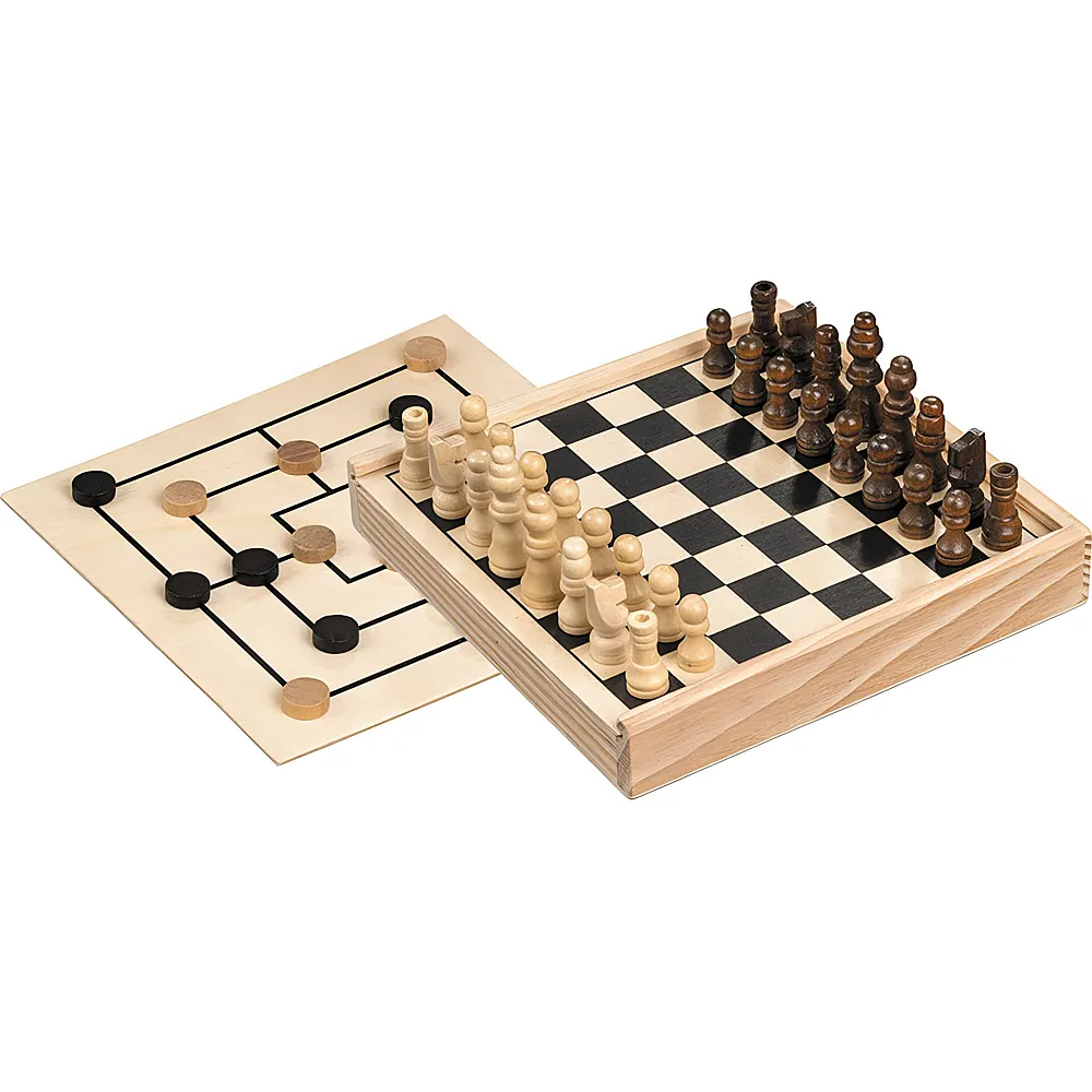 Philos Spiele Schach-Mhle-Kombination - mini