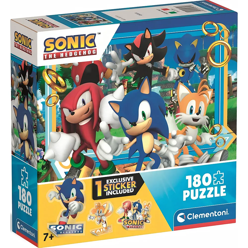 Clementoni Puzzle 180 Teile XXL Teile - Sonic