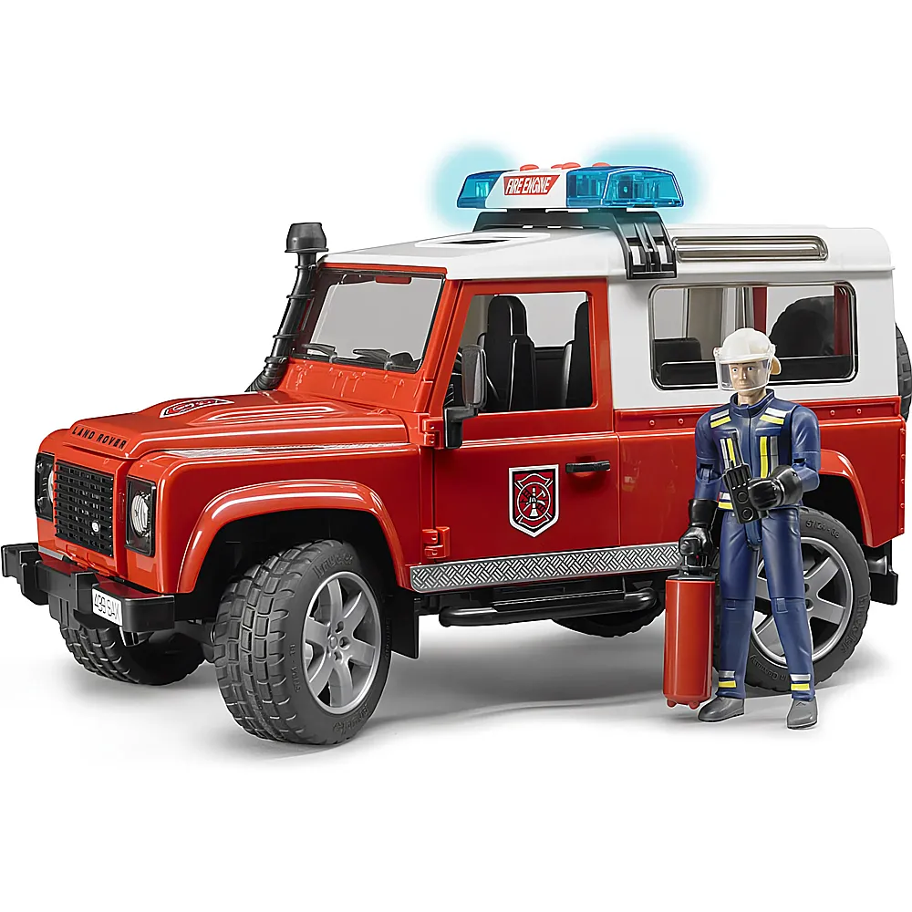 Bruder Land Rover Defender Feuerwehr-Einsatzfahrzeug