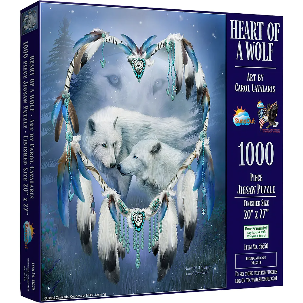 SunsOut Puzzle Heart of a Wolf 1000Teile