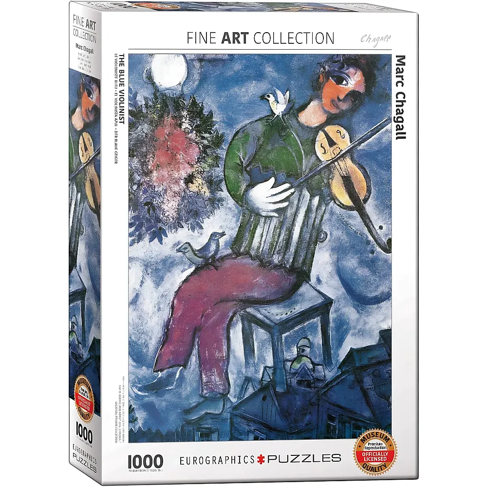 meinspielzeug - Eurographics Puzzle Marc Chagall - Der blaue Geiger 1000Teile | Puzzle 1000 Teile