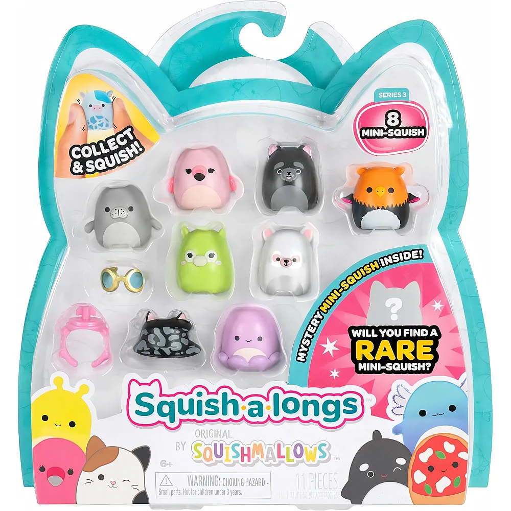 Squishmallows Squish-a-longs Spielfiguren - Serie 3 11Teile