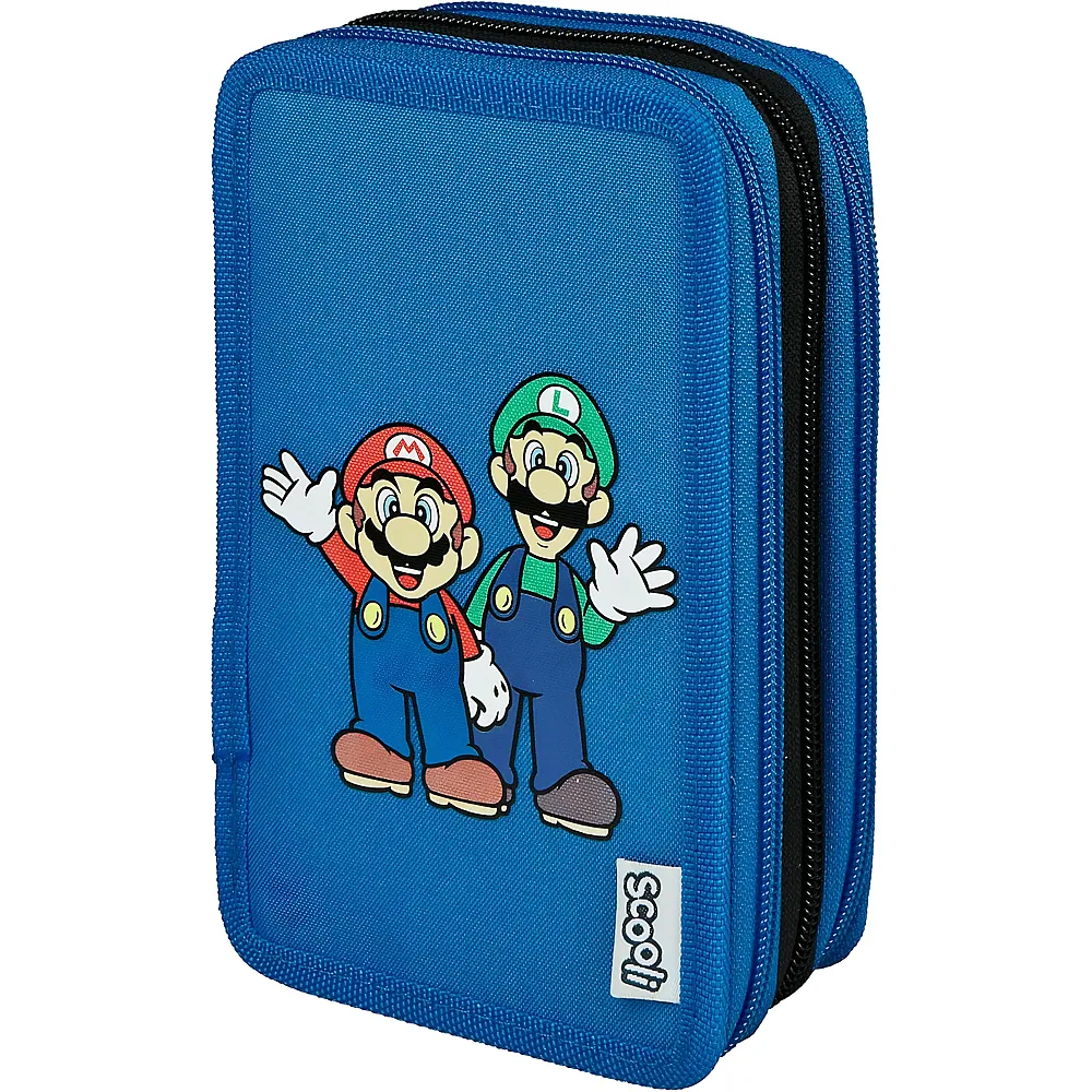 Scooli Super Mario Gef�lltes Federm�ppchen 3-F�cher