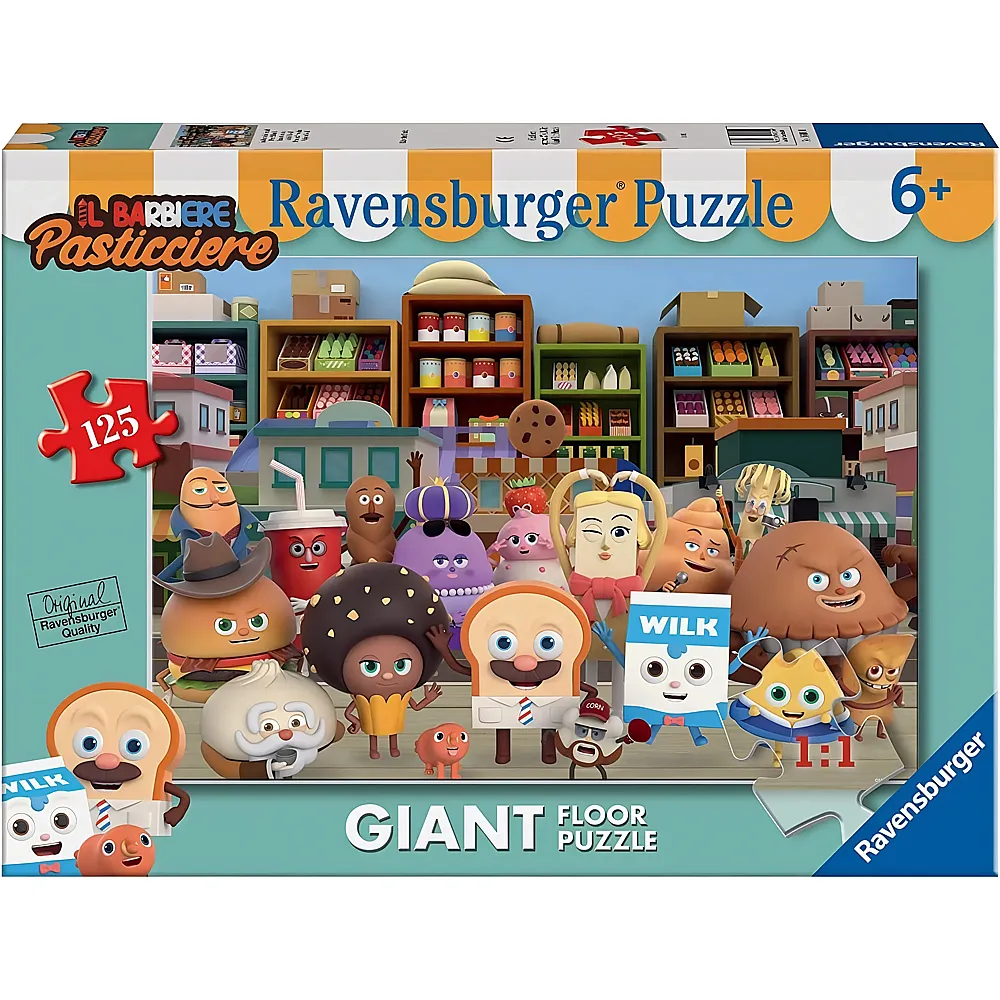 Ravensburger Puzzle Giant Floor Il Barbiere Pasticciere - 125 Teile