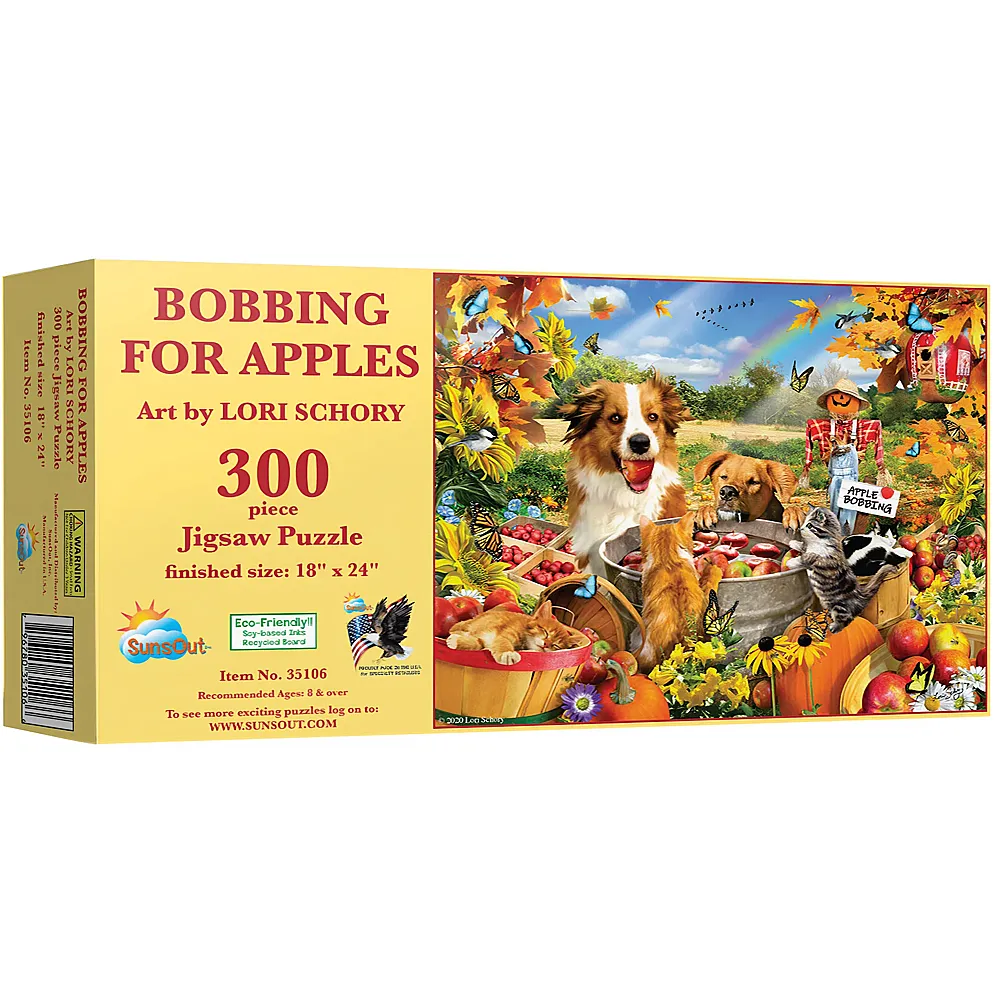 SunsOut Puzzle Lori Schory Bobbing for Apples - 300 Teile