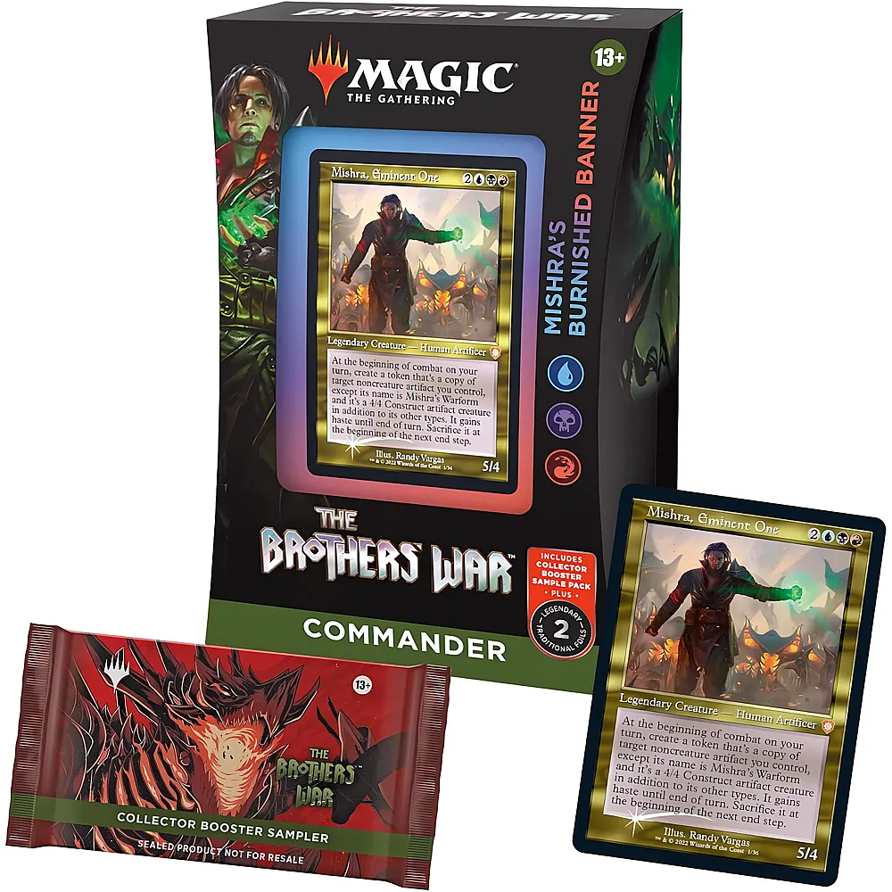 Magic The Gathering The Brothers War Commander Deck - Mishra's Burnished Banner - Englisch