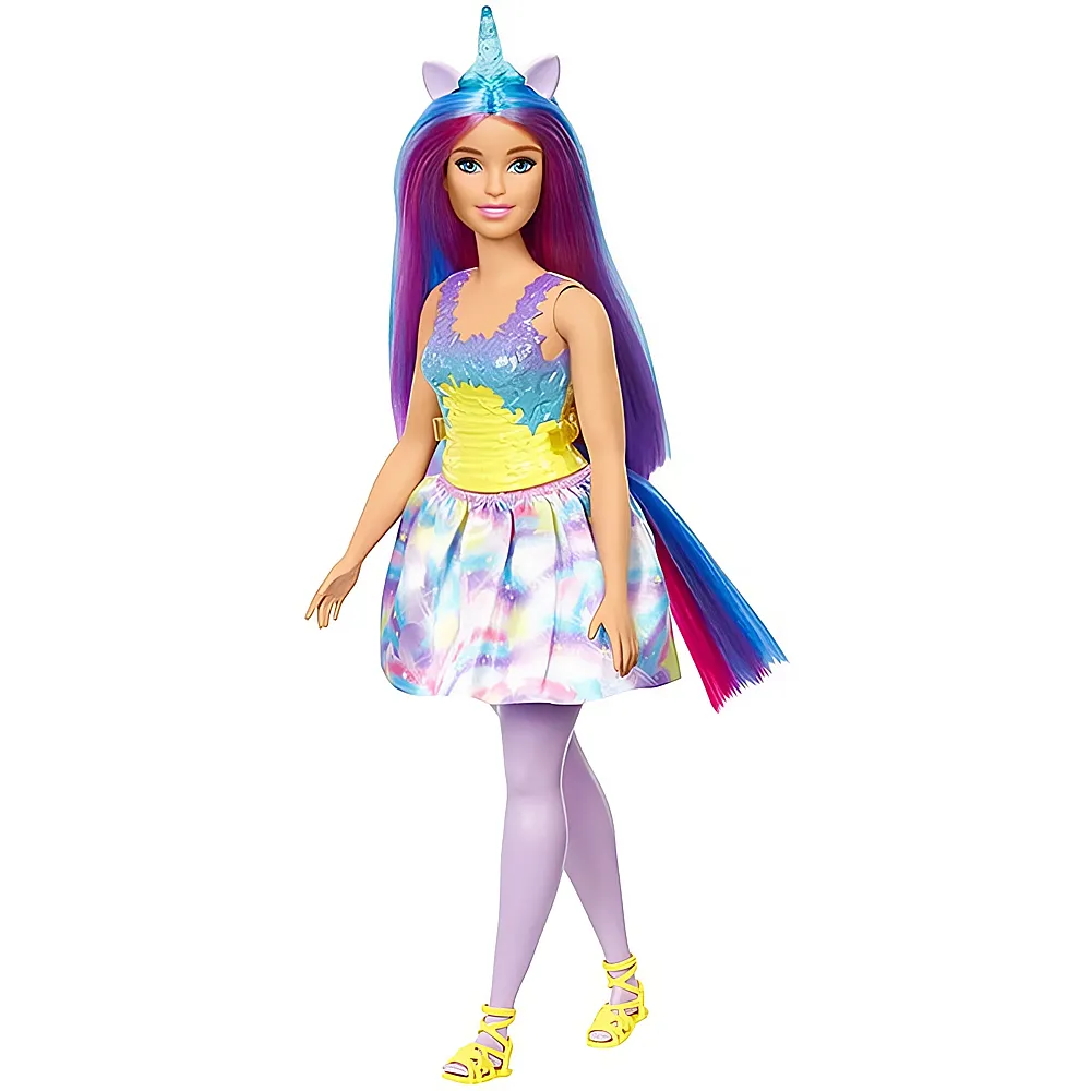 Barbie Dreamtopia Einhorn Puppe blau-lila Haare