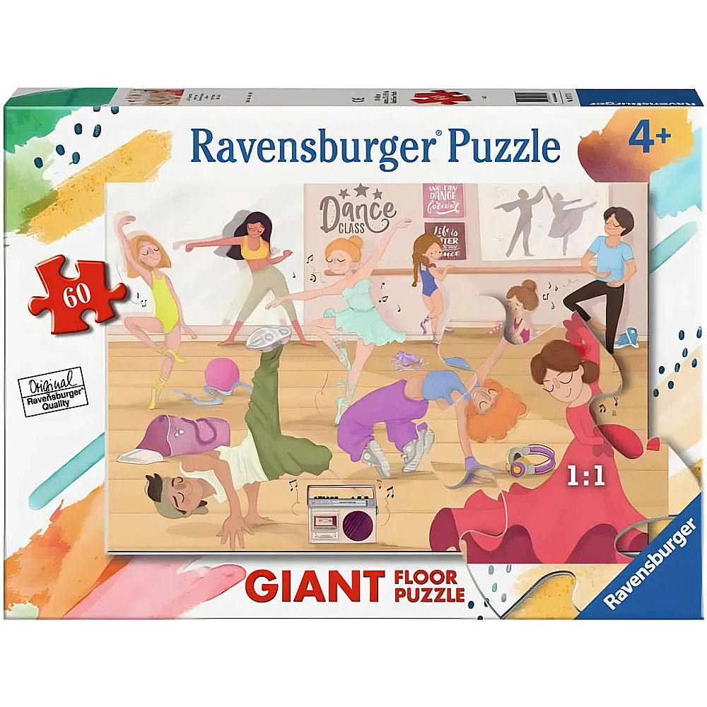 meinspielzeug - Ravensburger Puzzle Giant Floor Tanzstudio 60Teile | Puzzle 10-104 Teile