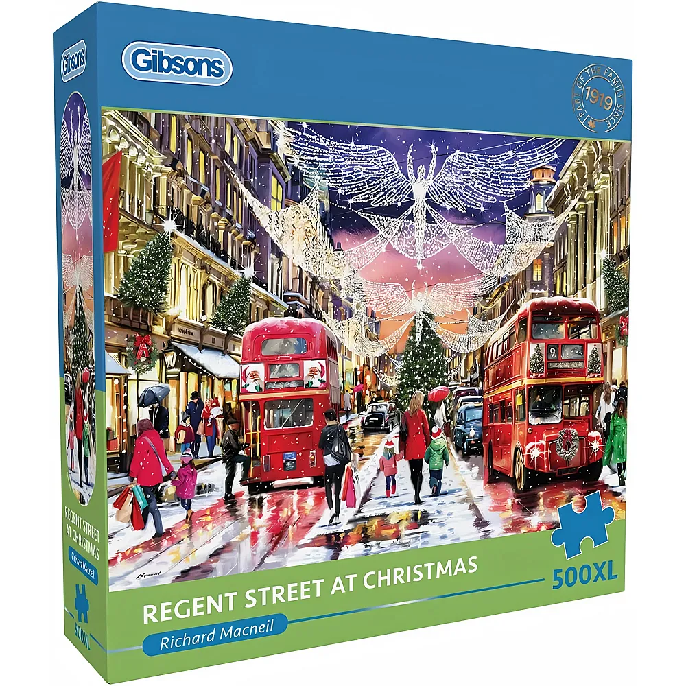 Gibsons Puzzle Richard Macneil Regent Street at Christmas - 500 Teile