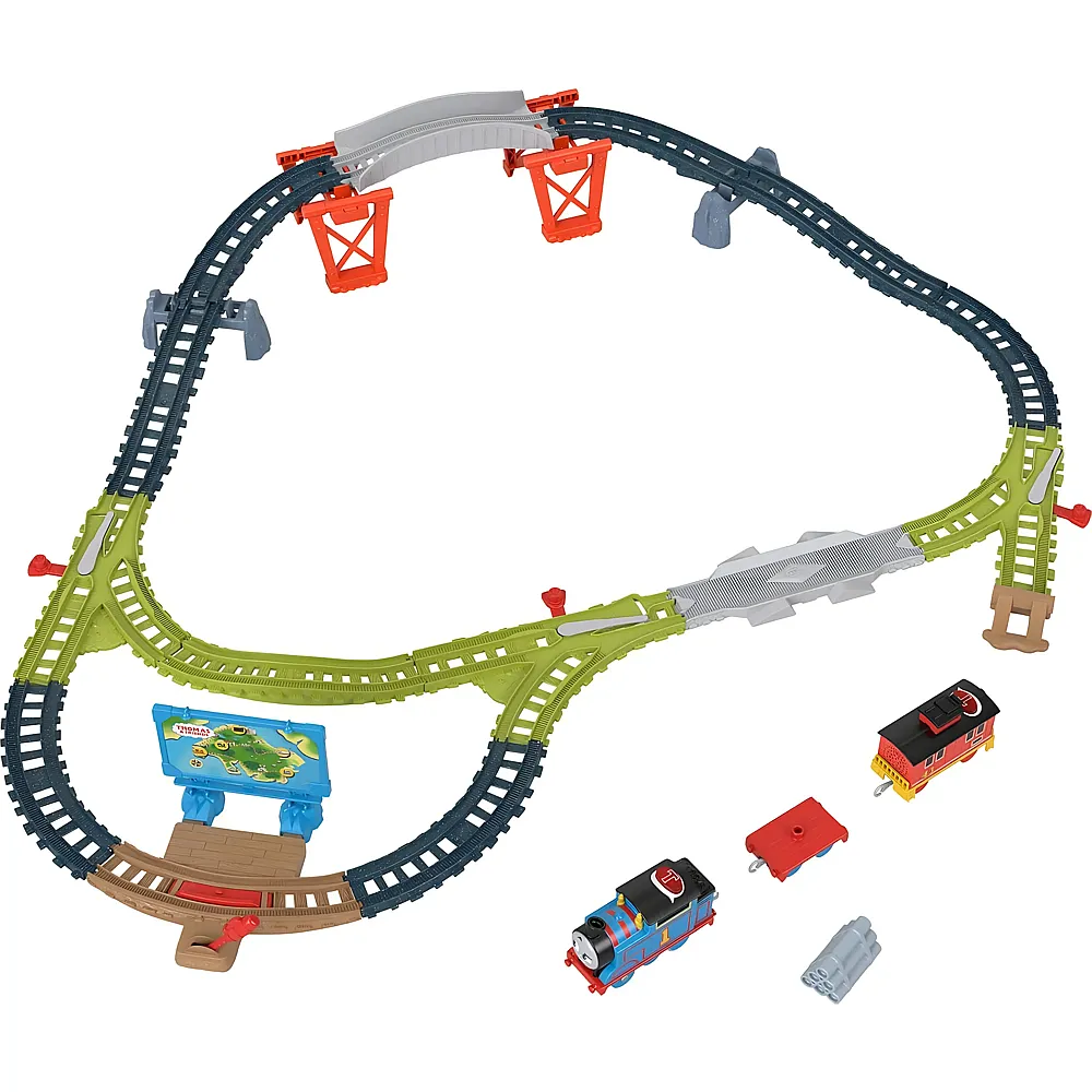 Fisher-Price Thomas & Friends Spielzeugeisenbahn-Set Sprechender Thomas & Bremsauto Bruno Track Spielset mit S�tzen und Ger�uschen f�r Vorschulkinder ab 3 Jahren