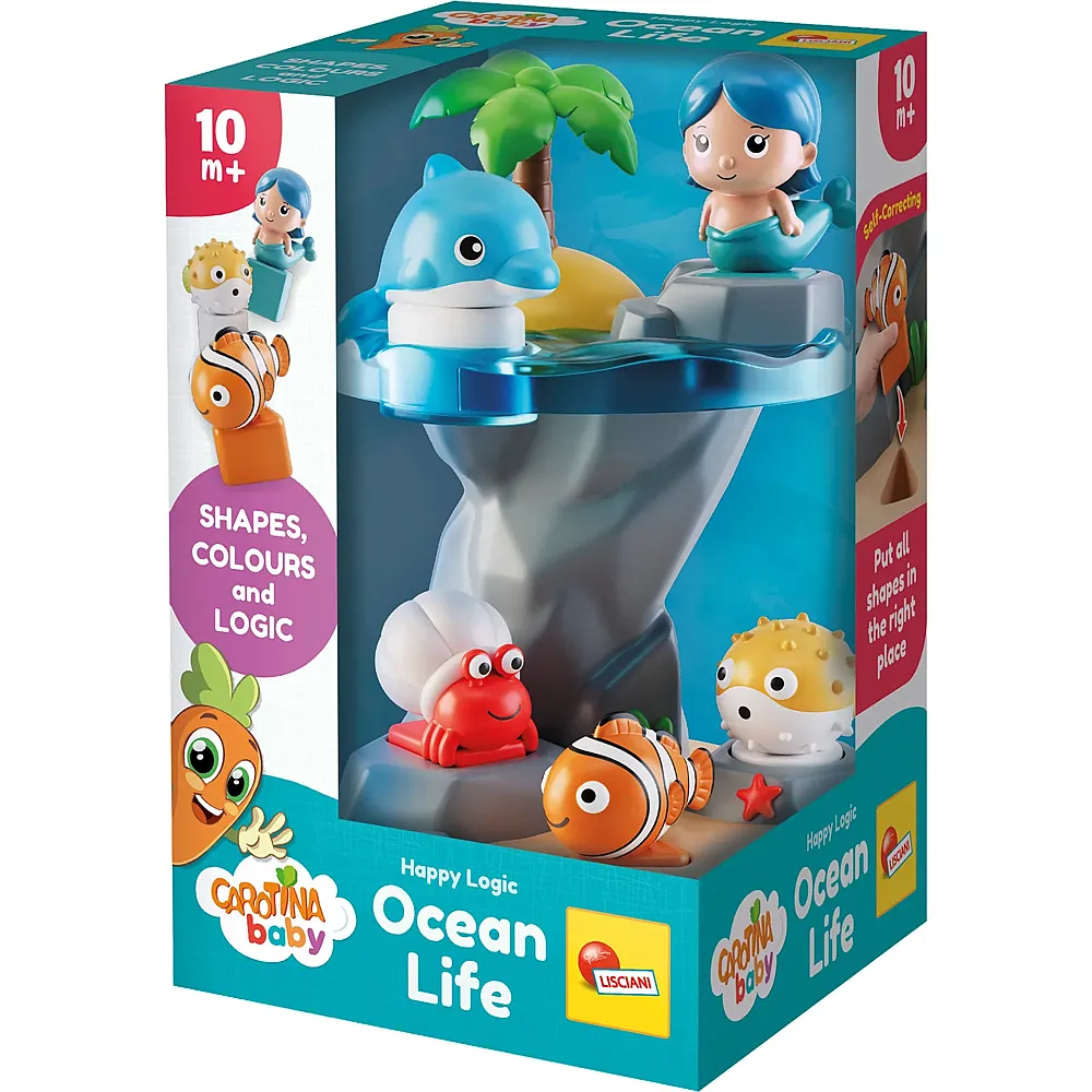 Lisciani Carotina Happy Logic Meer 5 Meeresfiguren, Turm,