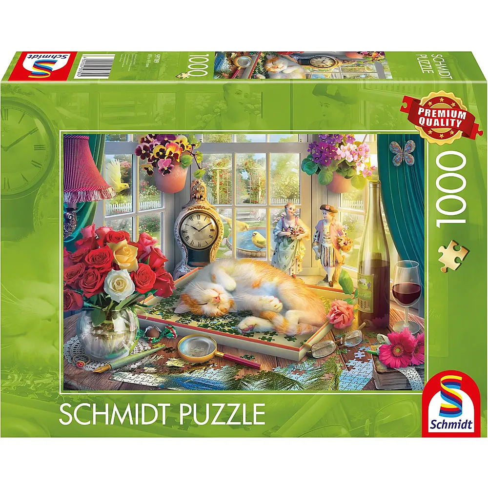 Schmidt Puzzlezeit mit Katze - 1000 Teile
