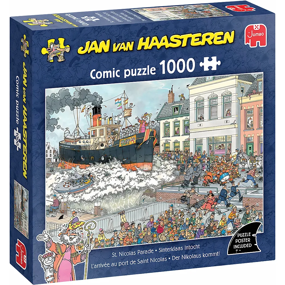 Jumbo Puzzle Jan van Haasteren Der Nikolaus kommt - 1000 Teile