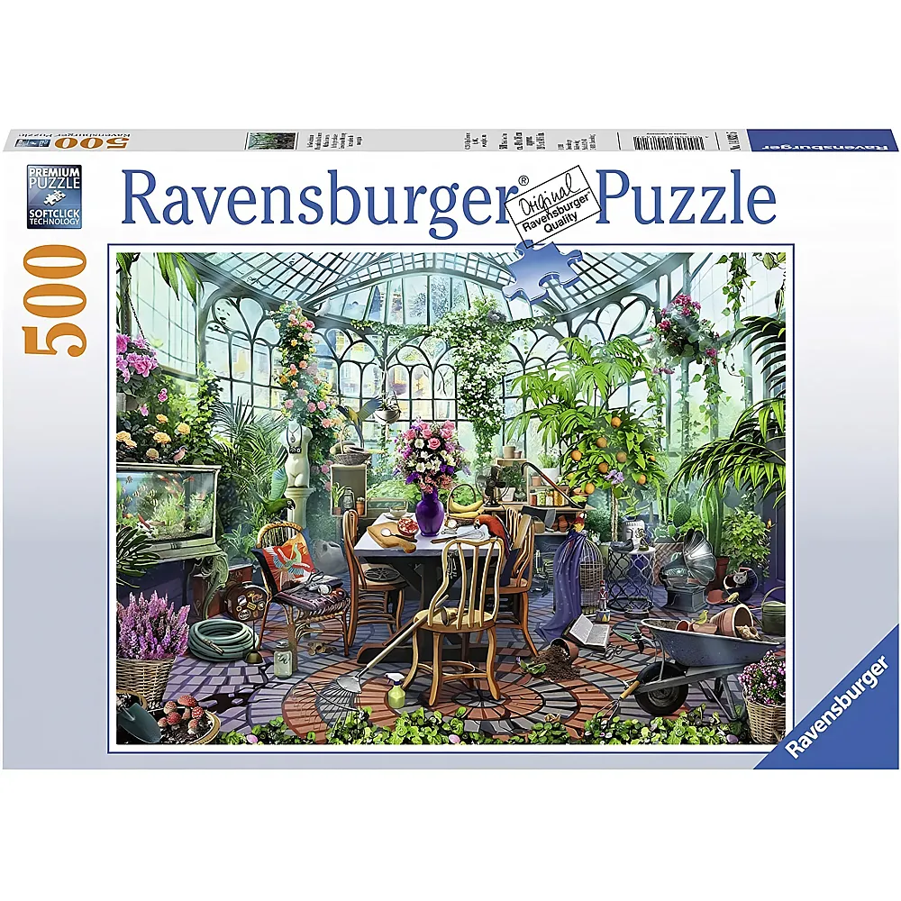Ravensburger Puzzle Morgens im Gew�chshaus - 500 Teile
