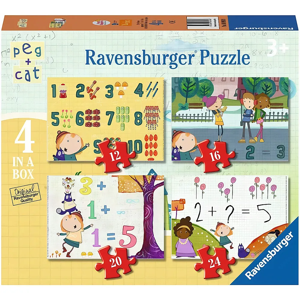 Ravensburger 4 Puzzles - Peg + Cat - Suche