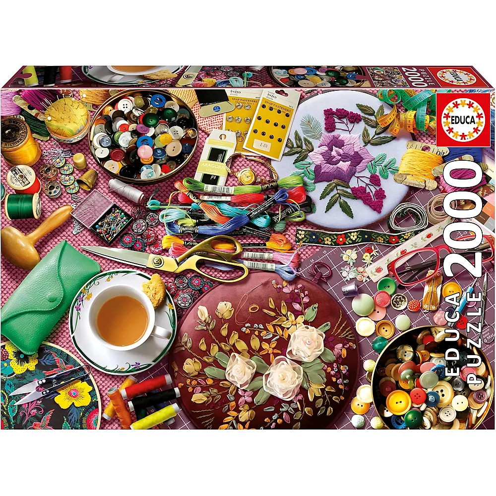 Educa Puzzle Der N�htisch - 2000 Teile