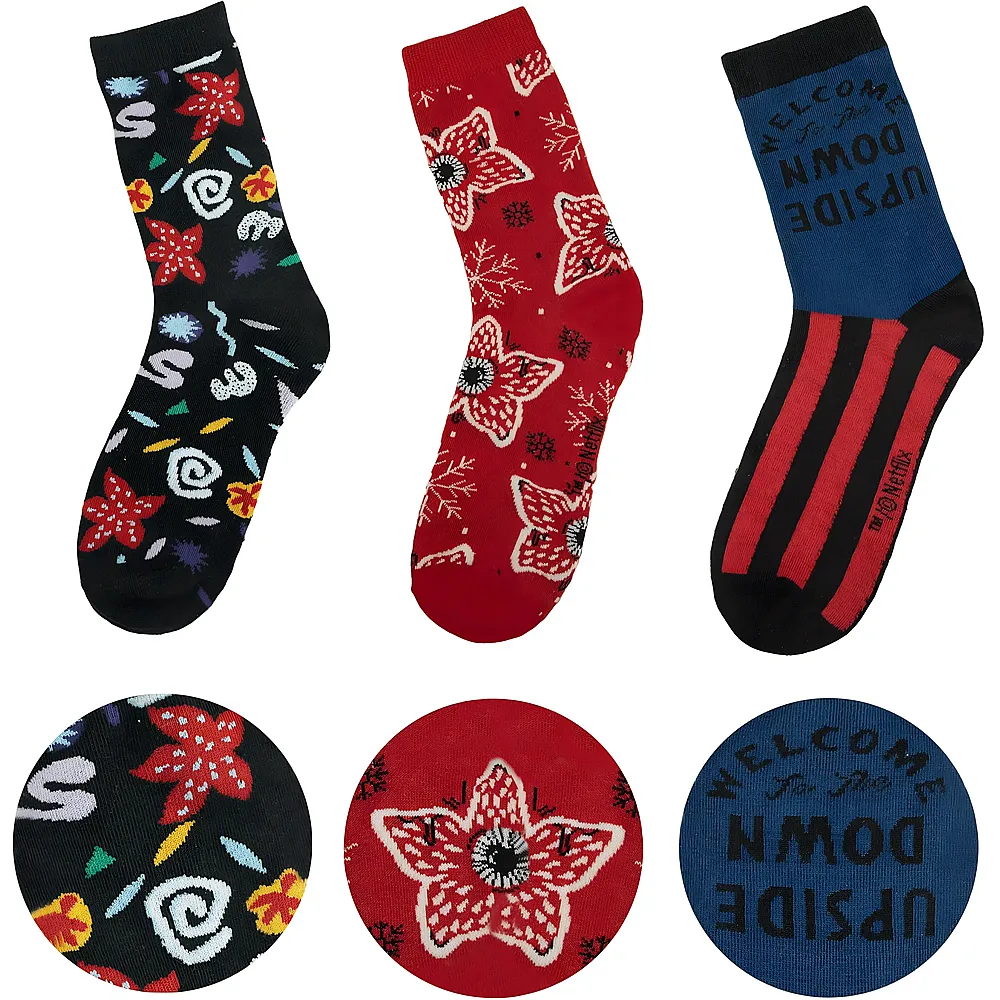 Cinereplicas Stranger Things: Socken 3 Paare