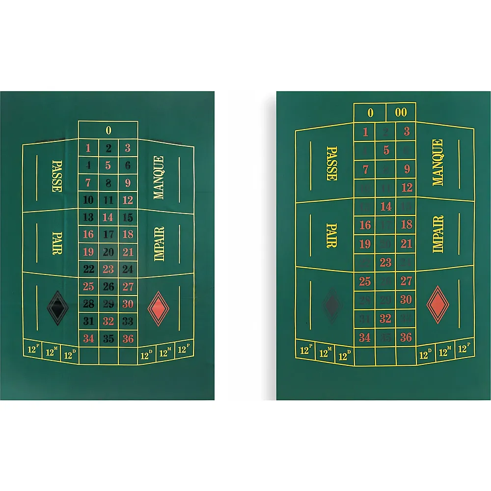 Dal Negro Tapis Roulette 90x130cm Double Zero - Suche