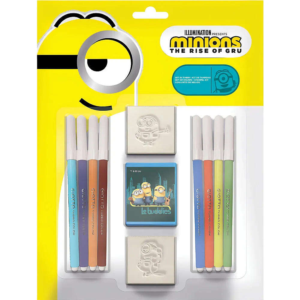 Multiprint Minions Kit de tampons - 11 pi�ces