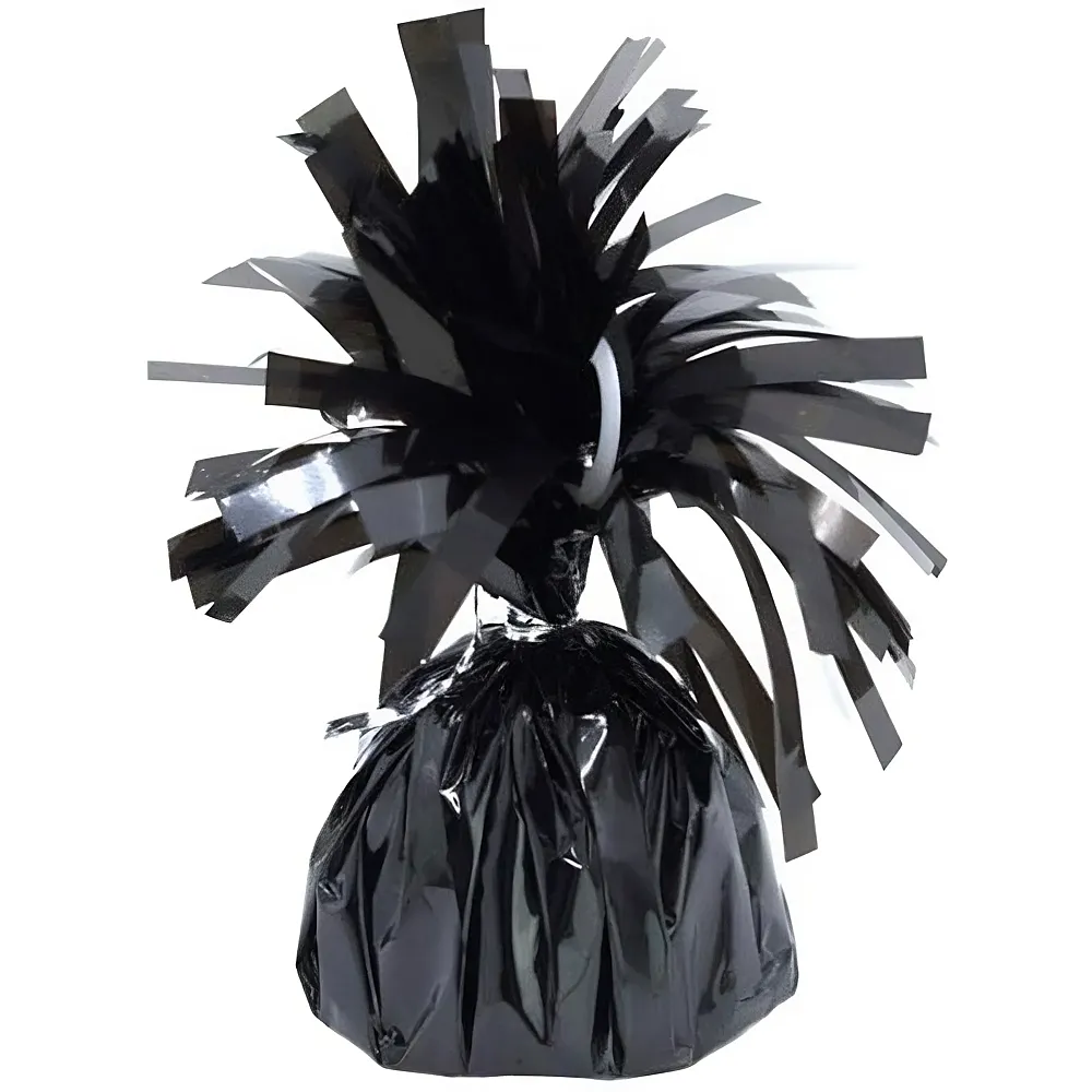 Rocca Fun Factory Ballongewicht 170gr. schwarz mit Folie - Partydeko