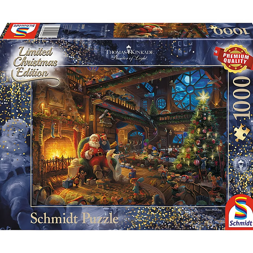 Schmidt Puzzle Der Weihnachtsmann und seine Wichtel 1000Teile
