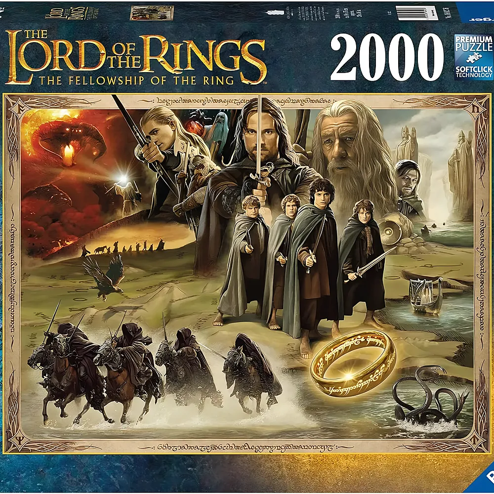 Ravensburger Puzzle Lord of the Rings The Fellowship of the Ring 2000Teile