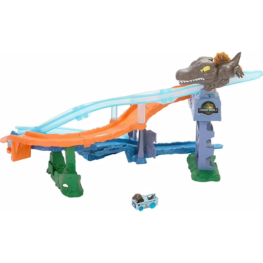 Hot Wheels Racer Verse Jurassic World Crash & Splash Spielset