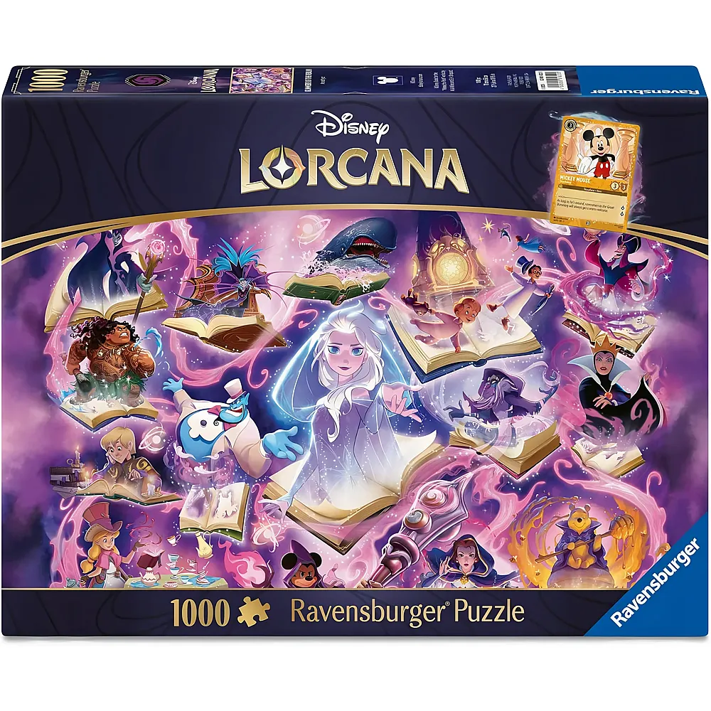 Ravensburger Puzzle Disney Lorcana - Glimmers of The Realm: Amethyst - 1000 Teile