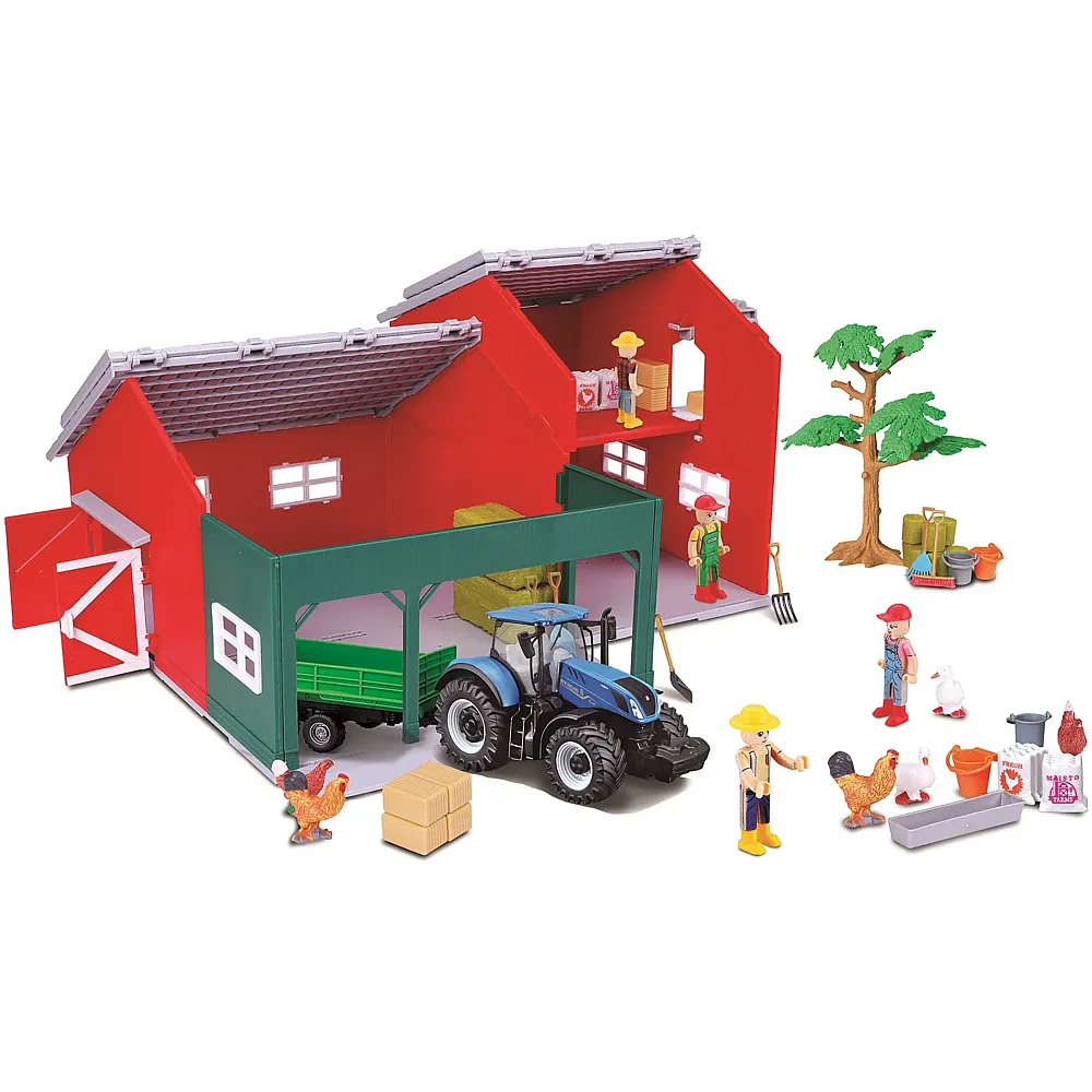 Bburago Farmland Scheune mit Traktor