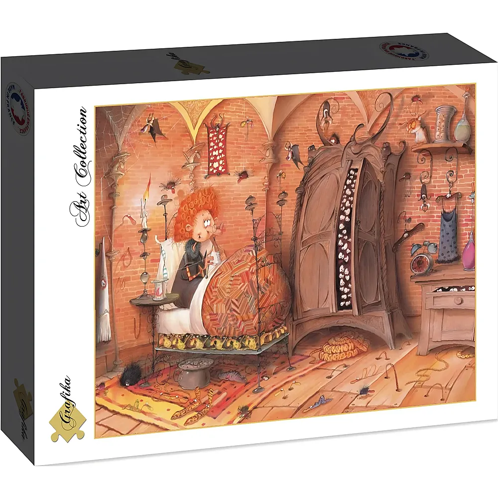 Grafika Puzzle Art Collection Franois Ruyer Die Hexe im Bett - 2000 Teile