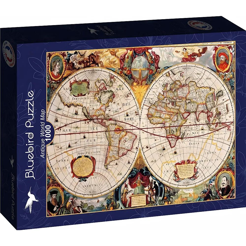 Bluebird Puzzle Antique World Map 1000Teile