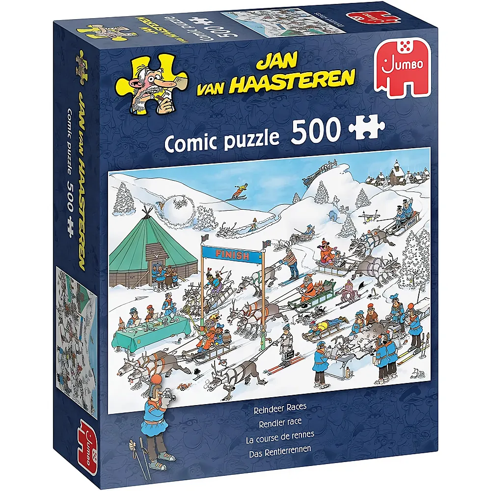 Jumbo Puzzle Jan van Haasteren Rentierrennen - 500 Teile