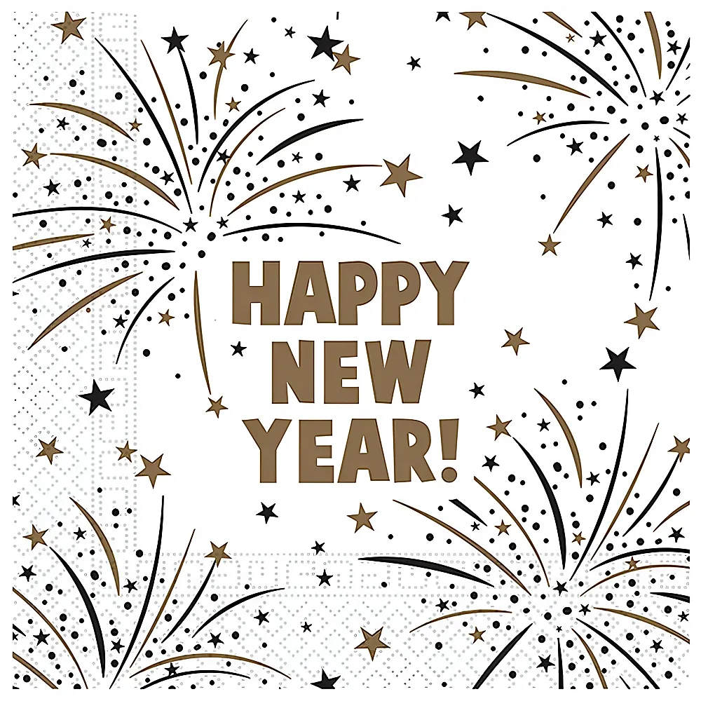 Procos Serviettes Happy New Year - 20 pi�ces