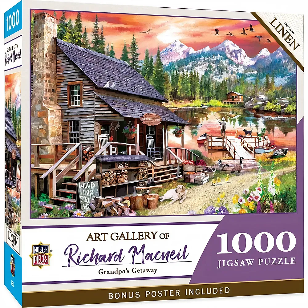 Master Pieces Puzzle Art Gallery Richard Macneil Opas Auszeit 1000Teile