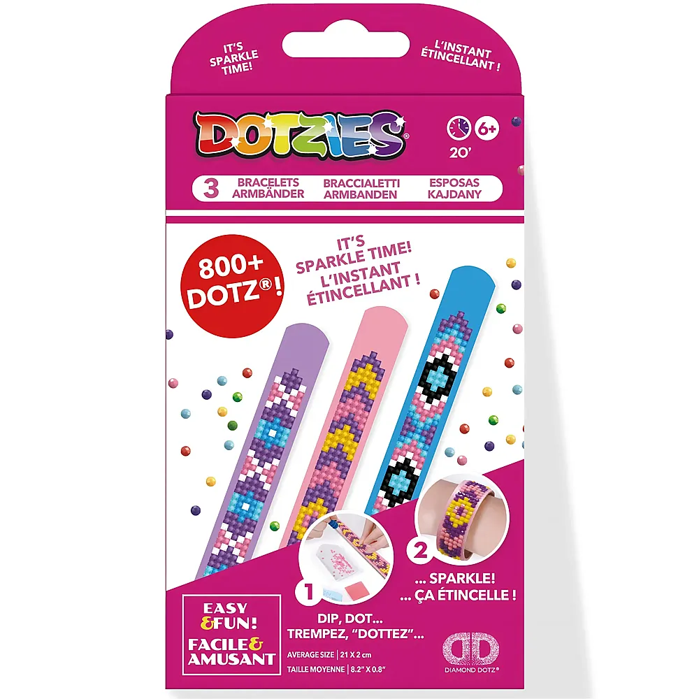 Diamond Dotz Dotzies Diamond Painting Armb�nder Pink