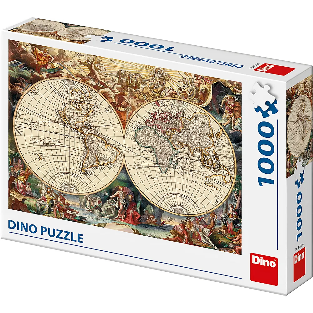 Dino Puzzle Antike Weltkarte 1000Teile