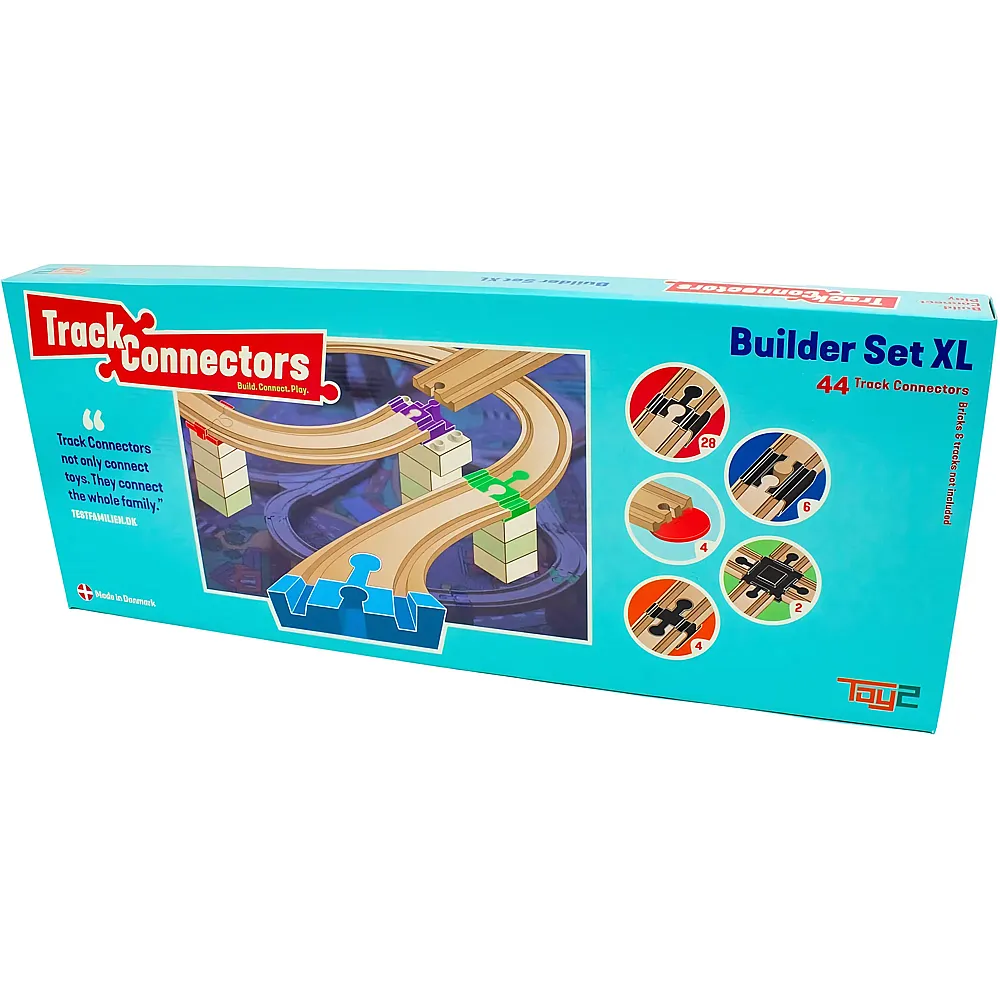meinspielzeug - Toy2 Builder Set XL 44Teile | Schienen & Strassen